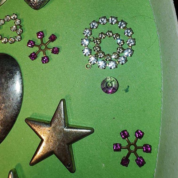 Vintage Hearts & Swarovski Sparkle — Estate Charm & Pendant Treasure Lot - Picture 6 of 10